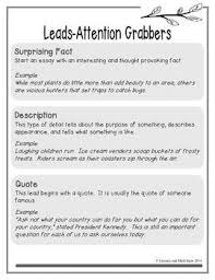 Freebie From Literacy And Math Ideas The Best Way To Begin Any Narrative Story Opinion Essay Or Informat Informational Writing Essay Writing Writing Lessons