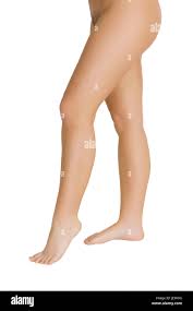 Very sexy and beautiful Caucasian woman posing for a nude figure study  isolated on a white background Stock Photo - Alamy