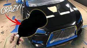 Keep polishing until the scratches or swirl marks are gone. Spraying A Car In The World S Blackest Paint Darker Than Vanta Black Youtube