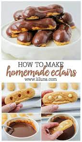 Homemade Chocolate Eclair Recipe Lil Luna Recipe Eclair Recipe Chocolate Eclair Recipe Eclairs