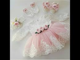ملابس مواليد جميلة لحفلات السبوع Youtube Little Girl Dresses Baby Gown Dresses Kids Girl