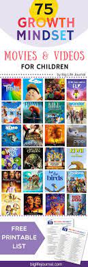 Top 75 Growth Mindset Movies For Children Teaching Growth Mindset Growth Mindset For Kids Growth Mindset Activities
