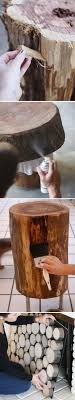 20 Kreative Baumstumpf Diy Ideen Diy Gartenmobel Holz Handwerk Baumstamm