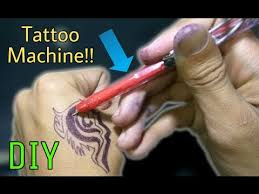 My first complete homemade gun tattooing experience. Diy Tattoo Machine How To Make It Youtube