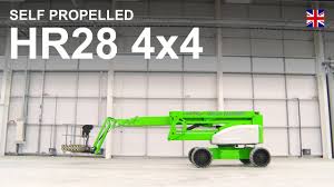 There are distinct types of mechanized access platforms and the individual types may also be known as a cherry picker or scissor lift. Hr28 4x4 Product Video Self Propelled Cherry Picker From Niftylift Youtube