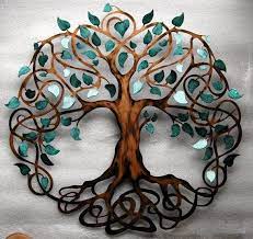 Teal Sparkle Tree Of Life Infinity Tree Wall Decor Wall Art Metal Tree Wall Art Tree Of Life Art Tree Of Life Tattoo