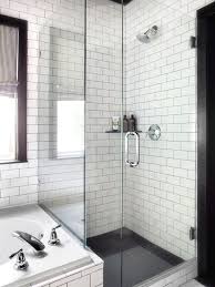 Bathroom Shower Tile Ideas Black And White Get All The Information You Ll Need On White Bathroom Vanities And Get Ready To White Subway Tile Shower White Master Bathroom Black And White Master Bathroom