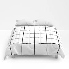Black And White Grid Comforter Queen Black And White Grid Comforters Minimal Minimalist Society6 Blackandwhite Duvet Interiordesign Bedroomdecor Bedroo Comforters Bedroom Duvet Cover White