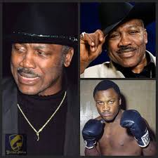 Marvis Frazier, 1980s heavyweight, and his father, former heavyweight champ  "Smokin'" Joe Frazier.