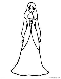 This is a worksheet for the book froggy gets dressed by jonathan london. Dress Coloring Pages For Girls Girl Wear Beautiful Long Dress Printable 2021 0431 Coloring4free Coloring4free Com