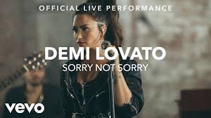 'sorry not sorry' is a song basically to the haters, it is basically saying 'i am good now, i am sorry i am not sorry that you may not be loving where your life is at the moment.' it is just a song about the haters. sorry not sorry was written by demi lovato for herself rather than being directed at an ex. Sorry Not Sorry