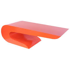 Orange table coffee table free vector and png. Bold Cantilevered Coffee Table In Orange Lacquer