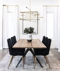 Inspiring Dining Room Decorating Ideas With Modern Style In 2020 Dining Room Small Modern Dining Room Velvet Dining Chairs