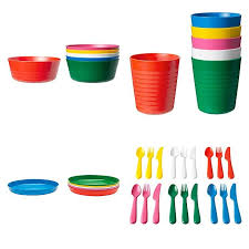 Ikea Kalas 36 Piece Children S Dinnerware Set New Colors Review Dinnerware Set Childrens Dishes Dinnerware