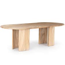Lunas Oval Dining Table In 2020 Oval Wood Dining Table Oval Table Dining Dining Table