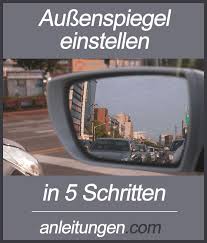 Aussenspiegel Einstellen Zur Korrekten Verkehrsbeobachtung Gehort Es Auch Die Aussenspiegel Richtig Einzustellen Fahren Lernen Aussenspiegel Autofahren Lernen