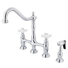 Pfister marielle single handle side sprayer kitchen faucet and soap dispenser in stainless steel. 4 Hole Kitchen Faucets You Ll Love In 2021 Wayfair