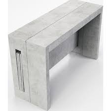 Casabianca Home Elasto Light Gray Concrete Grain Melamine Console Table Tc 542b Gr Goedekers Com Extendable Dining Table Expandable Dining Table Folding Dining Table