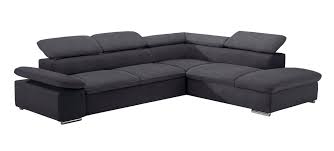 Merax sofa couch 2 sitzer schlafsofa sofa, sofa sessel mit holzfüßen und schlaffunktion, stilvoll bettsofa, wohnzimmer polstersofa, grau. Sit More Ecksofa Mit Ottomane Inklusive Kopf Und Armteilverstellung Wahlweise Mit Bettfunktion Hot Shopping