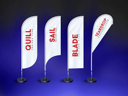 Download Feather Flag Banner Mockup Feather Flags Flag Banner Psd Template Free