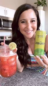 🍓Zero-Proof Strawberry Margarita!! , I have been loving a good “mocktail”  lately and @takearecess Mood has been a GO TO! But I got my hands