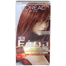 Feria Multi Faceted Shimmering Color 3x Highlights 77 Bright Auburn Warmer By Loreal