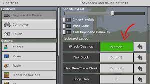 Right button · placing blocks · using certain tools (hoeing farmland; Noxcrew How To Change Your Key Bindings