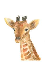 Baby Giraffe Print Printable Safari Baby Animal Nursery Art Giraffe Wall Art Nursery Baby Giraffe Painting By Watercolor Poetry Download these cute and engaging farm animal printables for your preschool, pre k or kindergarten kids or students!