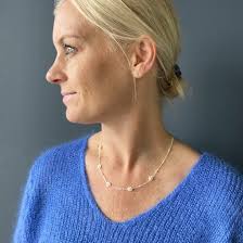 Halskæde DAISY PEARLS sterling sølv