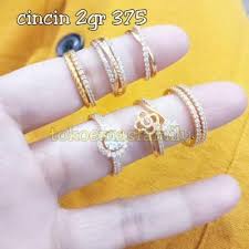 22 model cincin emas lengkap dengan harganya cek pilihannya. Jual Cincin Emas 375 1 3 2 3gr Diskon Perhiasan Aksesoris Fashion Wanita Bukalapak Com Inkuiri Com