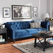 Official chesterfield sofas made in uk. Emma Traditional And Transitional Upholstered Chesterfield Sofa On Sale Overstock 30768289