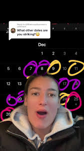 December Strike Days Calendar Update
