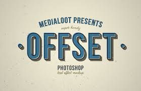 Offset Text Effect Mockup Text Effects Text Photoshop Text Effects
