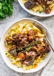 This Beef Bourguignon Is A Classic French Beef Stew Recipe Adapted From Julia Child This Beef Bour Beef Bourguignon Easy Beef Stew Recipe Beef Burgundy Recipe