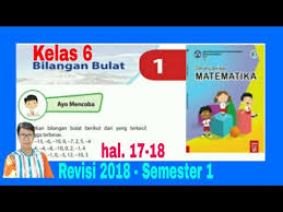 √ 289 = 17 b. Mengurutkan Bilangan Bulat Ayo Mencoba Hal 17 18 Senang Belajar Matematika Kelas 6 Bab 1 Youtube