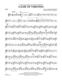 Download Game Of Thrones Oboe Sheet Music By Ramin Djawadi Sheet Music Digital Sheet Music Oboe