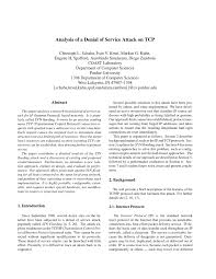 Mail relay denied email is being sent from a domain or ip that isn't registered in google workspace. Pdf Analysis Of A Denial Of Service Attack On Tcp