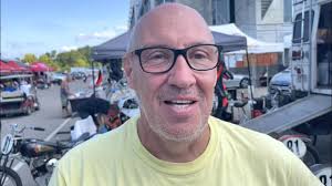 Dave Crussell’s AHRMA race fleet. A TZ750, a Kawasaki KZ1000R, a couple  TZ250s and a TZ125.