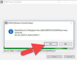 Available Ways To Uninstall Gom Player From Windows System