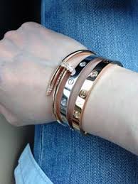 Photos Of Your Love Clou Stack Love Bracelets Personalized Leather Bracelet Wide Cuff Bracelets