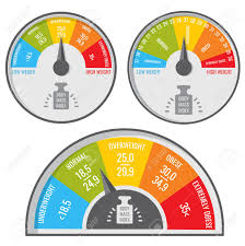 Index Body Mass Bmi Medical And Fitness Chart Vector Weight