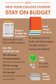 Use These Quick Tips To Help Your Student Manage Their Money And Graduate College With Less Debt College Student Budget College Students Student