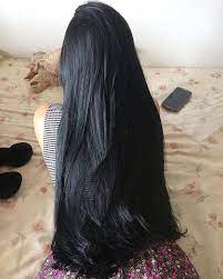 Wash your hair with lukewarm water and your regular shampoo. Long Thick Black Sexy Hair A T5 V745q