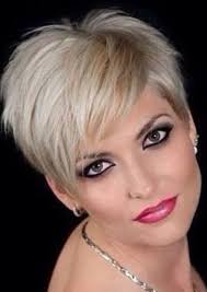 For a very trendy stylish look, like welch's hair on the left, wear your bangs a bit longer so you can brush them back or. Pin On Pixie Haircut Ideas