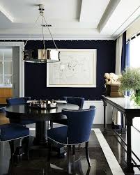 Navy Blue Dining Room Contemporary Dining Room Nuevo Estilo Dining Room Blue Dining Room Navy Dark Blue Dining Room