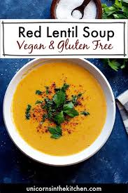 This Easy Turkish Red Lentil Soup Is Ready In 30 Minutes It S Vegan Gluten Free And Super Healthy Packed With In 2020 Red Lentil Soup Lentil Soup Vegan Lentil Soup