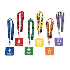 Hall Pass Breakaway Lanyards Oriental Trading Hall Pass Teaching Supplies Restroom Pass