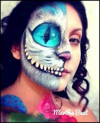 10 Amazing Cheshire Cats Face Painting Designs Cadilar Bayrami Makyaji Fantastik Makyaj Vucut Boyama