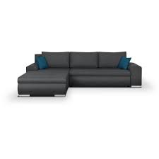 Canape D Angle Convertible Reversible Coffre De Rangement Tissu Gris Fonce L 289 X P 94 188 X H 88 Cm Indian Achat Vente Canape Sofa Divan Cdiscount