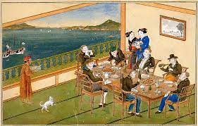 Why bother to have a party if you can't afford to pay for your guests dinner? 02 019b Dutchdinner Whaling Museum Japanese Artists Nagasaki